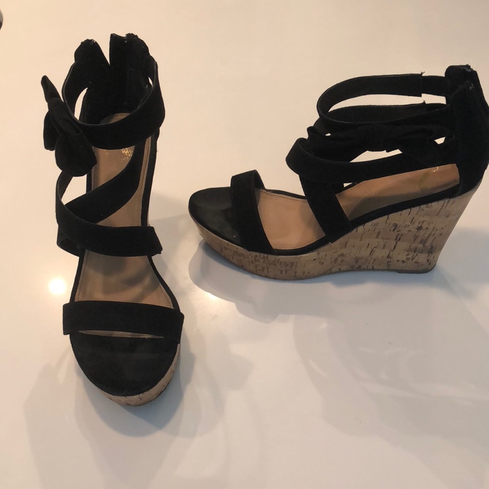 Black cork wedges